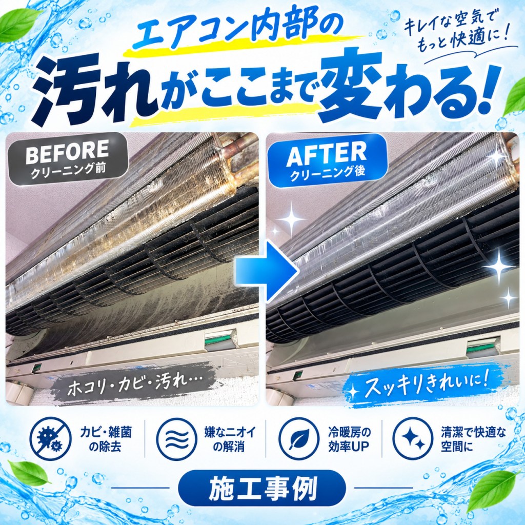 【西東京市ひばりが丘】エアコン分解洗浄｜熱交換器・送風ファン周辺の汚れを洗浄